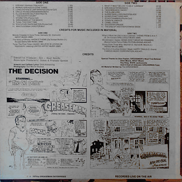 Vintage Standup Comedy Greaseman Live & Shrieking 1979