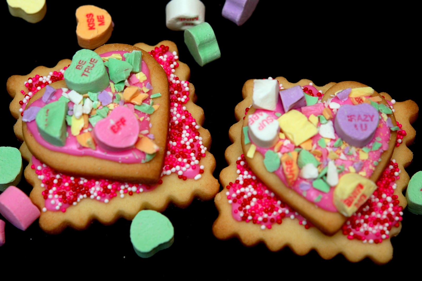 EUROPEAN BUTTER COOKIES FOR VALENTINE'S DAY Hugs and Cookies XOXO