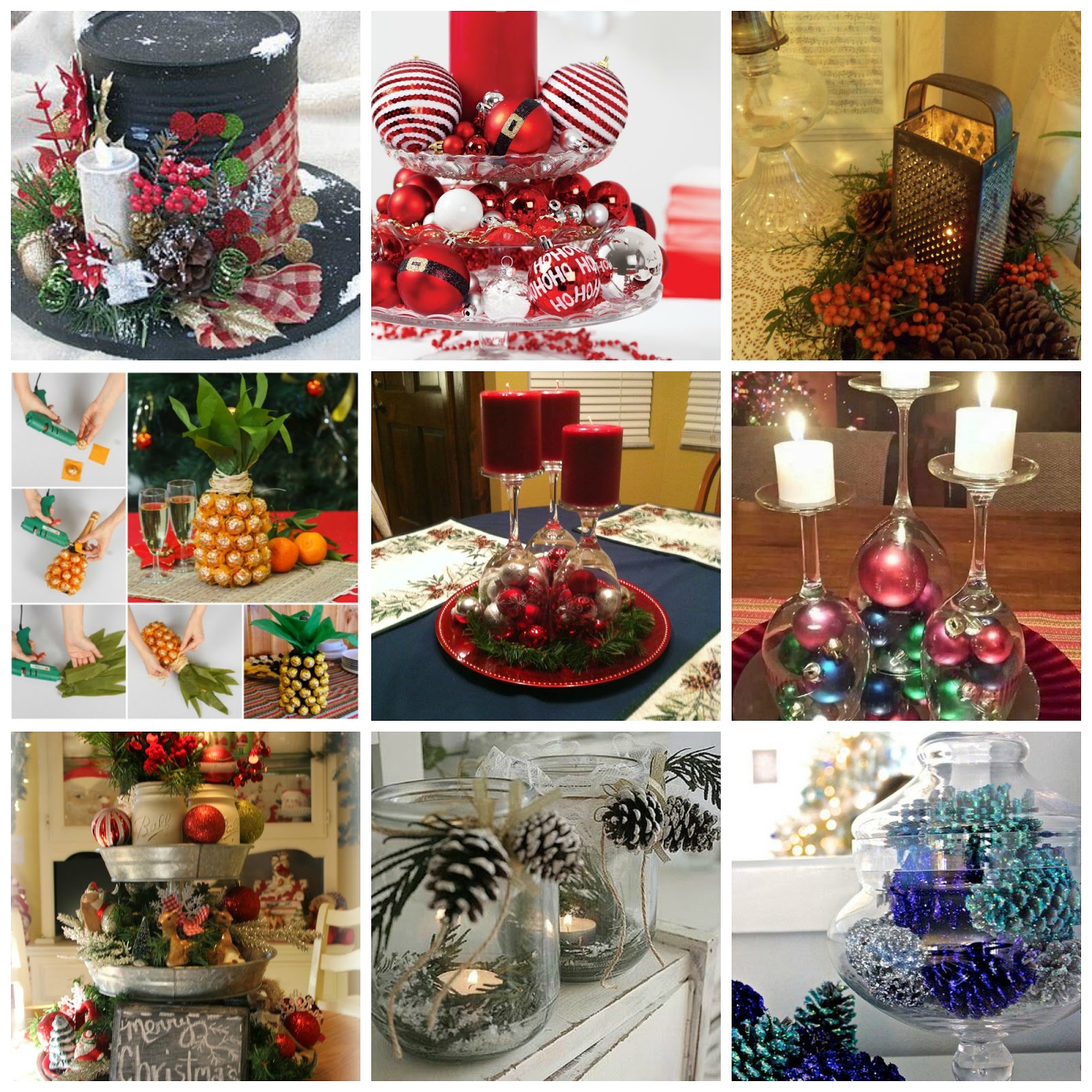 12 centrotavola fai da te per la tavola di natale Centrotavola natale fai da te originali