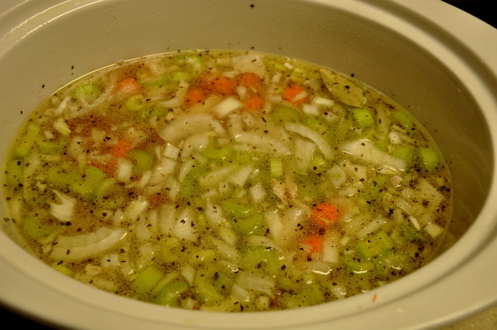 Crock Pot Chicken Noodle Soup Using Whole Chicken