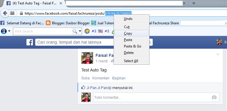Cara Menandai Semua Teman di Status Facebook Otomatis ( Auto Tag )