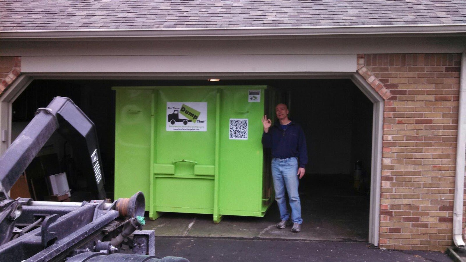 Can I put my Dumpster Rental inside a