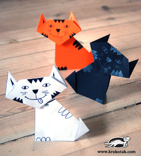 Cats in Paper by Krokotak