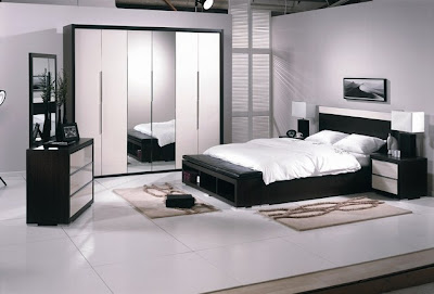dormitorio color blanco negro