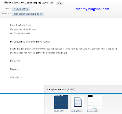 [Viclin] Panduan Verifikasi PayPal dengan Akun Bank PayPal+Email+To+Manualverify