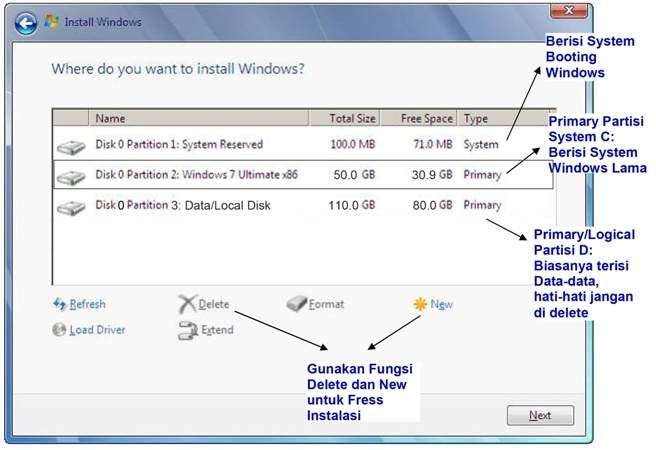 Cara Bagi Partisi Windows 7 Dengan Software Store