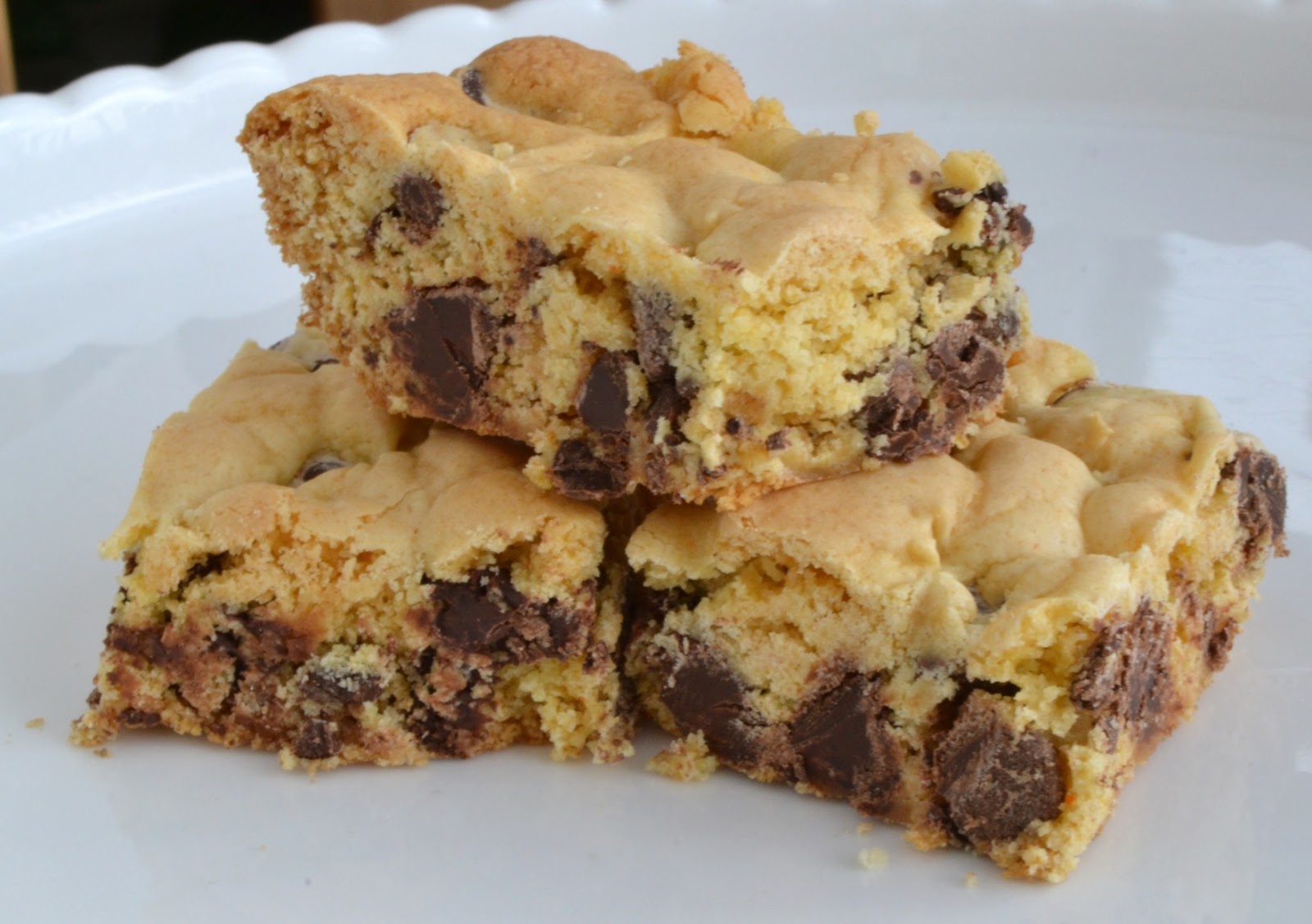 Baking and Beading Chocolate Chip Cake Mix Bars