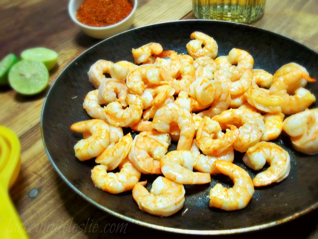 Spicy TequilaLime Shrimp Tacos {She Made/Ella Hace} La Cocina de Leslie