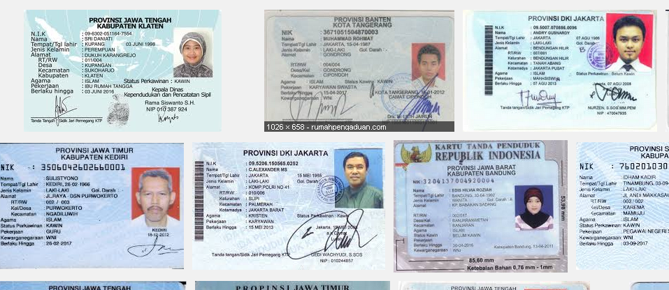 Gambar KTP Non Elektronik 1