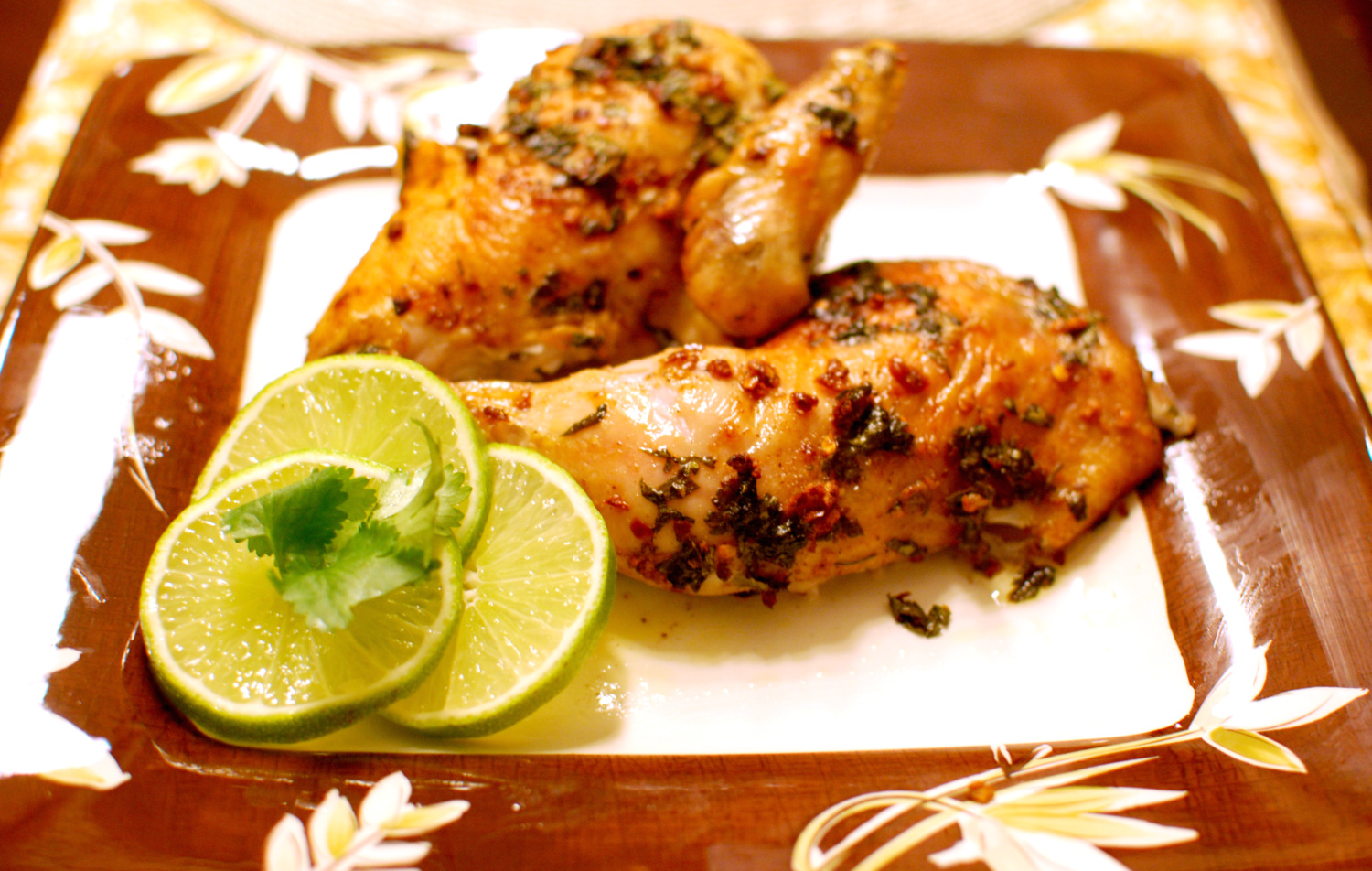 K&K Test Kitchen Five Spice Roasted Chicken and Orchid Lime Salad
