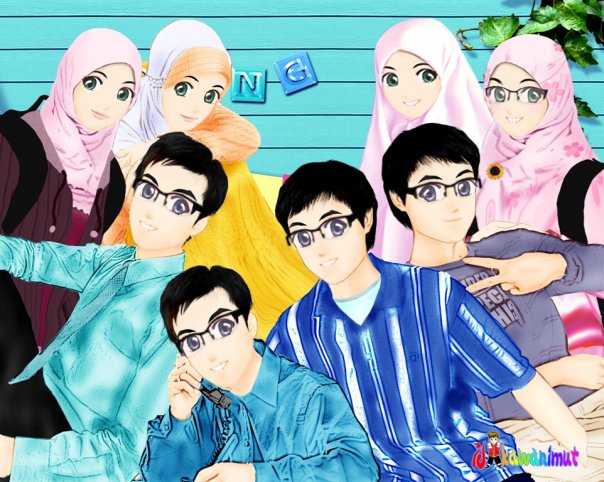 Moslem Cartoon Colections Koleksi Gambar Gambar Keluarga Muslim