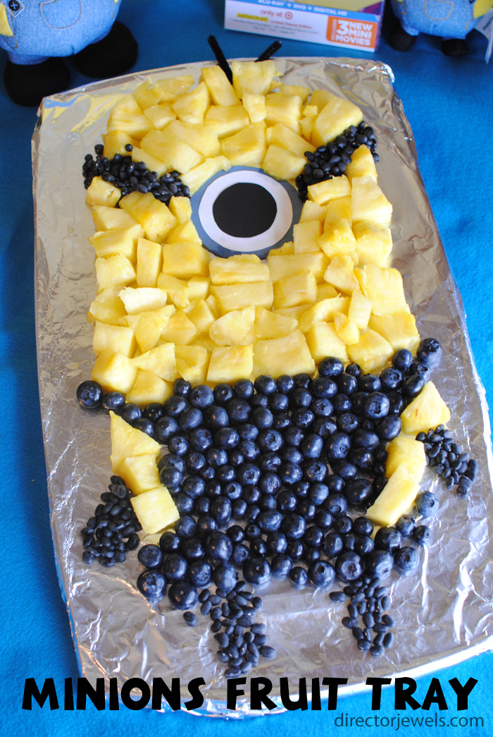 Minions Fruit Tray | Minions Despicable Me Party Ideas at directorjewels.com