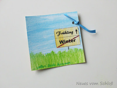 mail-art-Frühling- Projekt, Neues vom Schloß mail-art-Frühling- Projekt, Neues vom Schloß