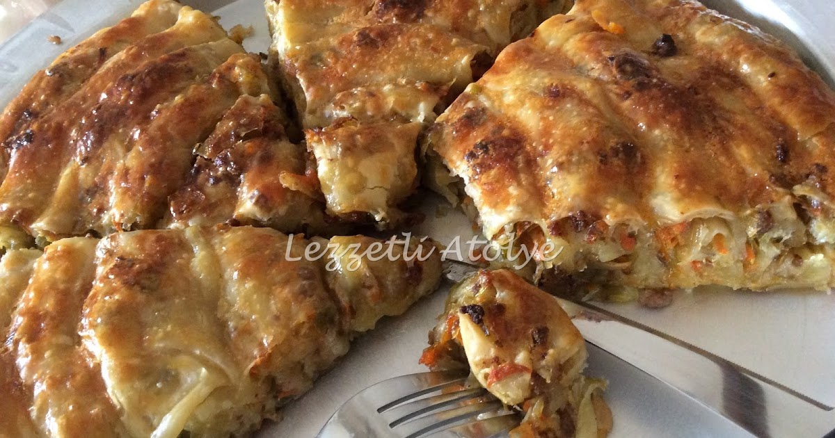 Lezzetli Atölye Pırasalı El açması Börek ve Tahin pekmezli Börek