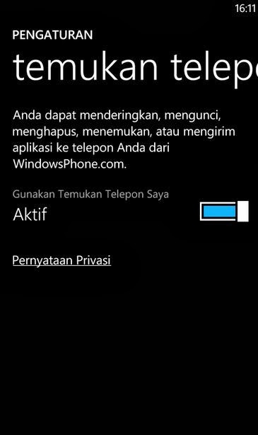 Menemukan Windows Phone yang hilang Menemukan Windows Phone yang hilang
