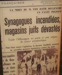 Nuit de Cristal : synagogues incendiées, magasins juifs pillés