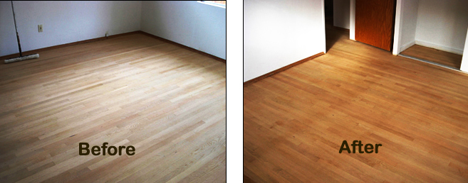 Wood flooring: Refinished wood floors before after