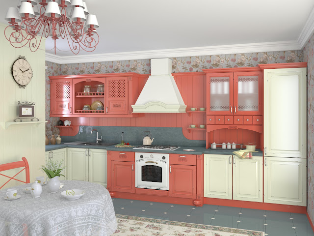 Классическая кухня в стиле винтаж для мебельной компании Merx Logik com ua