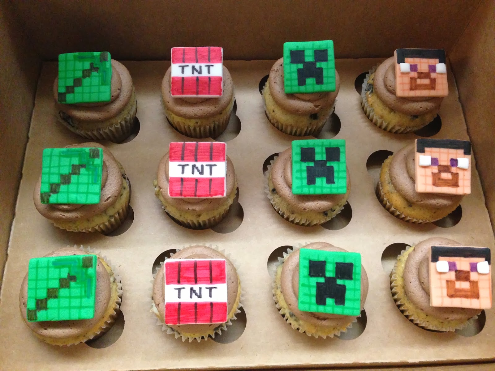 Plumeria Cake Studio Minecraft Cupcakes and Cookies