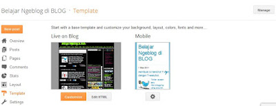 Cara Mengedit Tampilan (Template) di Blogger Baru