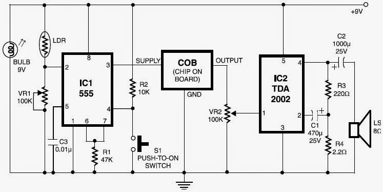 Fire Alarm with LDR Sensor Circuit Diagram Sensor Circuit Diagram