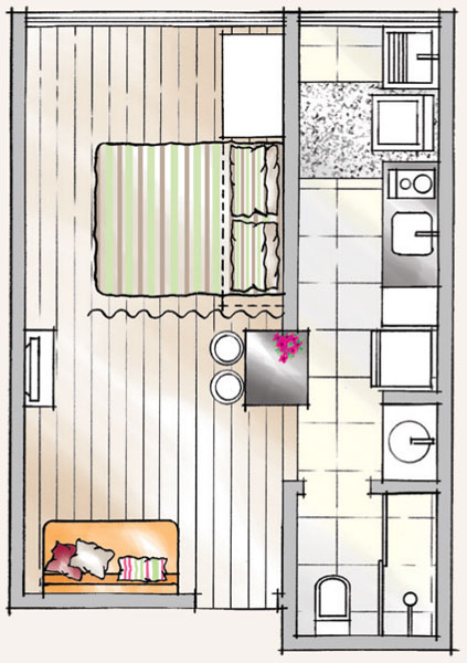 decoracao kitnet jovem:Inspirações – Quitinets, como decorar?? decoracao kitnet jovem:Inspirações – Quitinets, como decorar??
