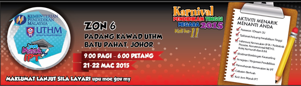 Karnival Pengajian Tinggi Johor 2015 Majlis Guru Bimbingan Dan Kaunseling Kudat