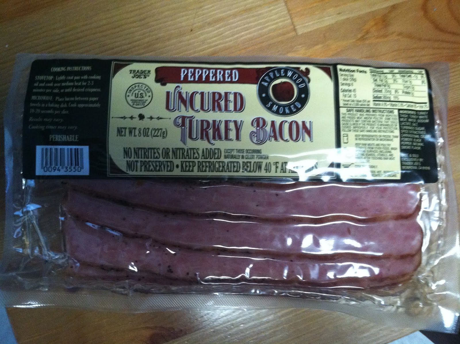 What's Good at Trader Joe's? Trader Joe's Peppered Uncured Turkey Bacon