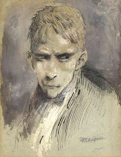 Ferraguzzo (Steerpike), illustrazione di Mervyn Peake Ferraguzzo (Steerpike), illustrazione di Mervyn Peake