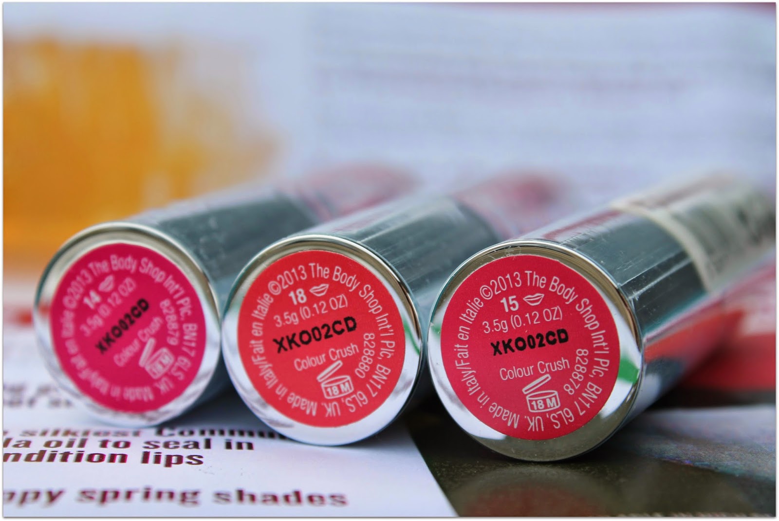 The Body Shop Colour Crush Lipsticks