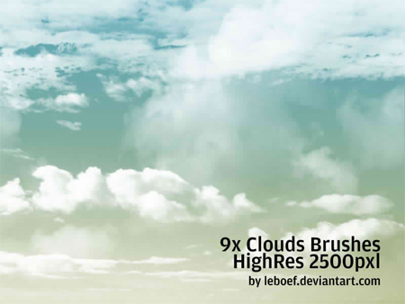 Free Photoshop Brushes: 25 Realistic Looking Clouds Free Photoshop Brushes: 25 Realistic Looking Clouds