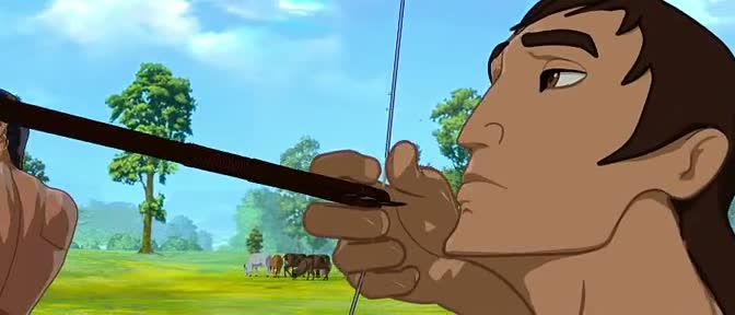 Screen Shot Of Hindi Animation Movie Arjun The Warrior Prince 2012 300MB Short Size Download And Watch Online Free at worldfree4u.com