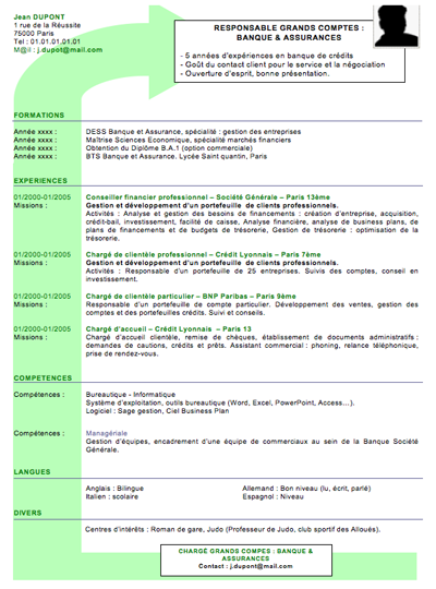 exemple cv creche à imprimer