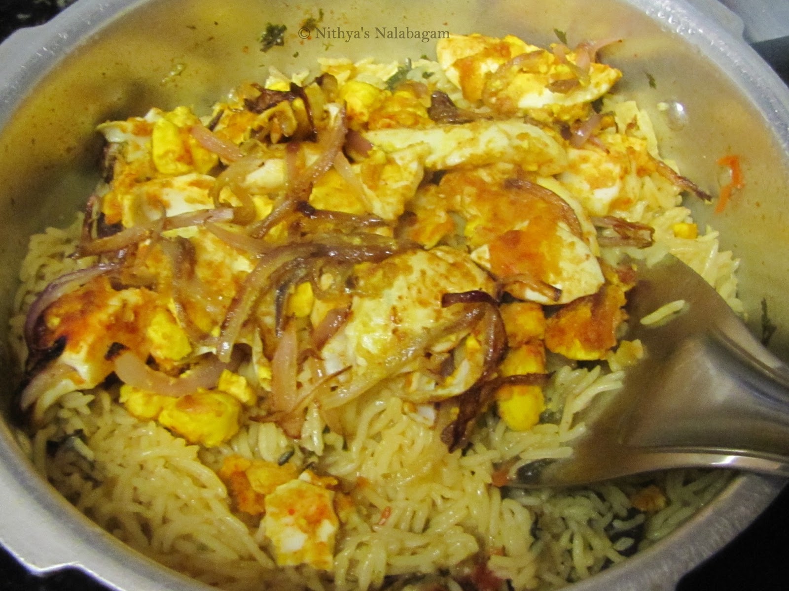 Egg Biryani | Muttai Biryani |Nithya's Nalabagam