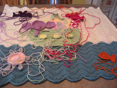 Noah's Ark Crocheted Blanket is coming along
