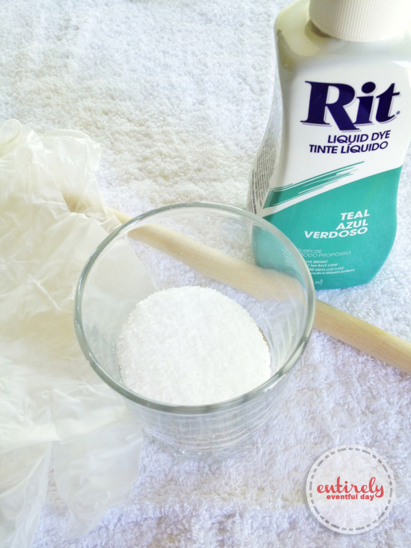 how to dip dye ombre towels (and spruce your laundry room)