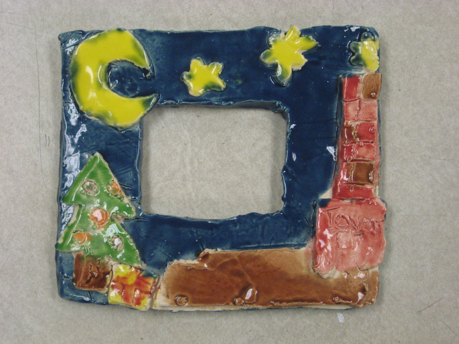 Miss Young's Art Room Clay Picture Frames with 5th Grade
