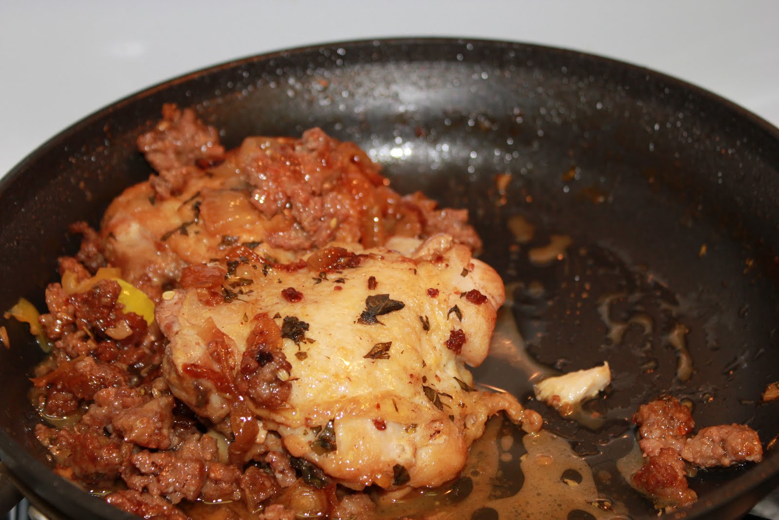 Karen and Charlie's Kitchen Chicken Scarpiello