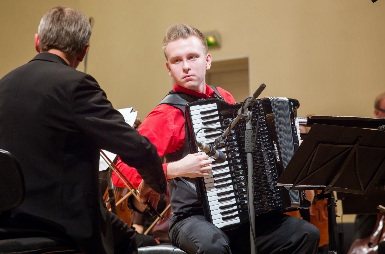 Accordion player Henri Zibo and Estonian National Symphony Orchestra - photo Peeter Langovits