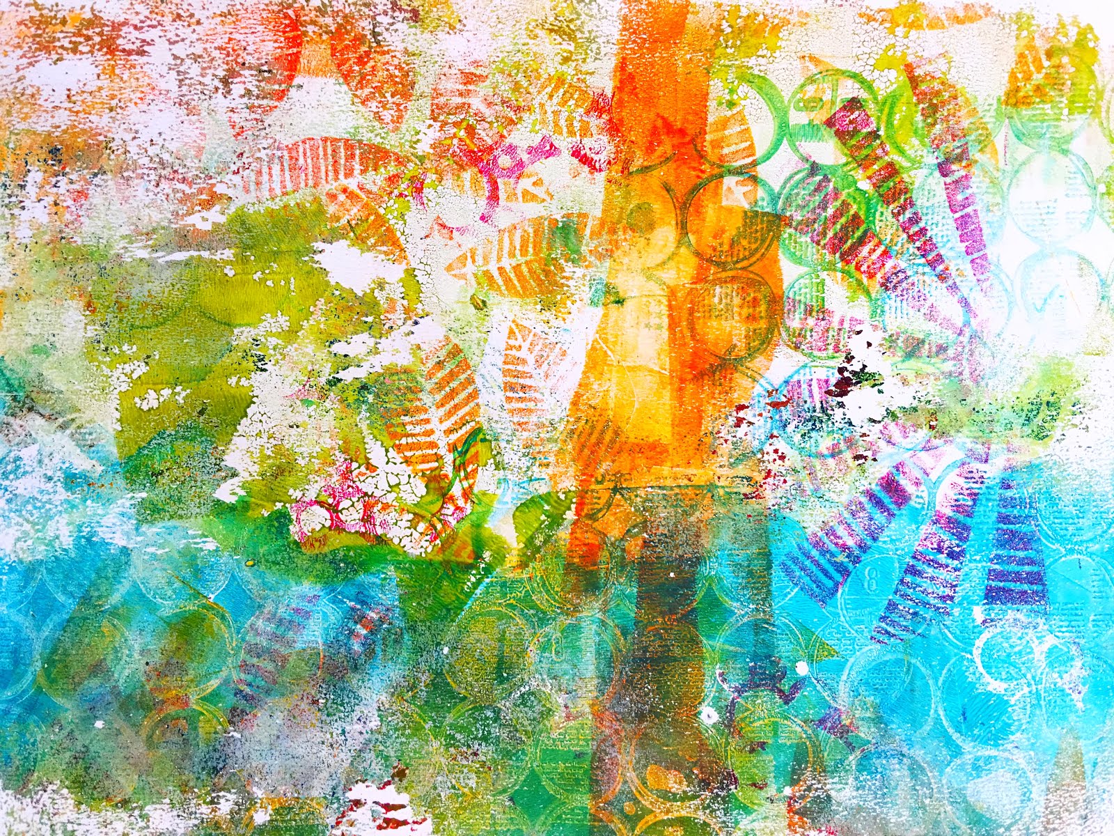 Printing with Gelli Arts® Printing Single Prints with Multiple Layers