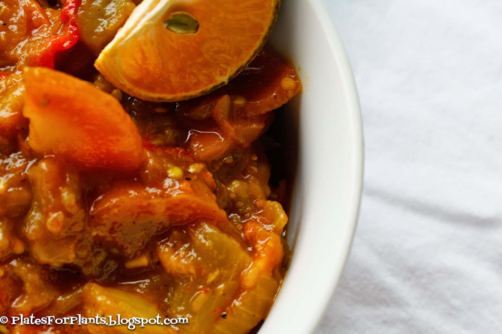 Plates for Plants Eggplant Curry