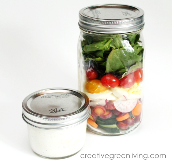 How to Pack a Mason Jar Salad like a Pro - and Homemade Ranch Dressing  Recipe