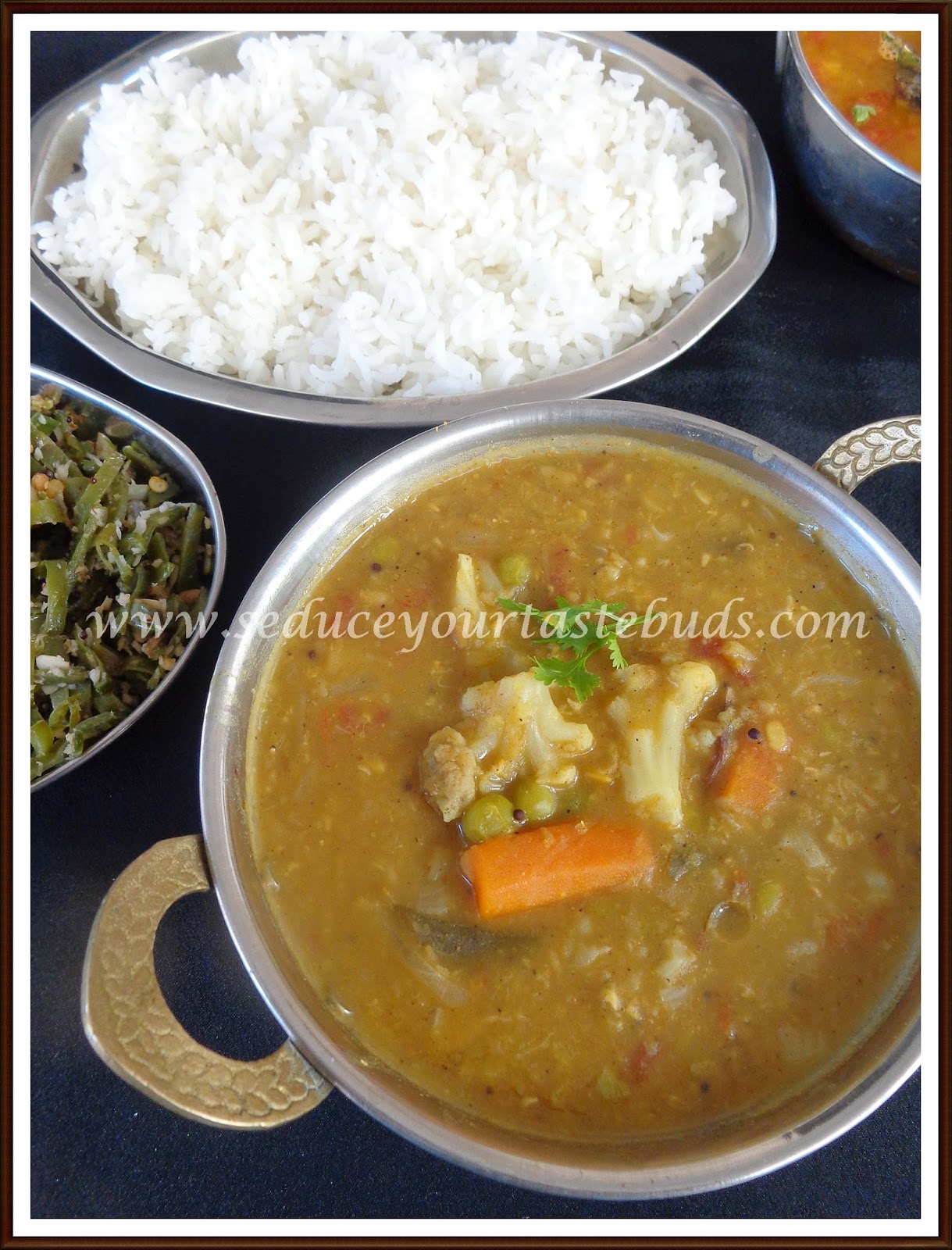 Quick Sambar in Pressure Cooker Seduce Your Tastebuds...