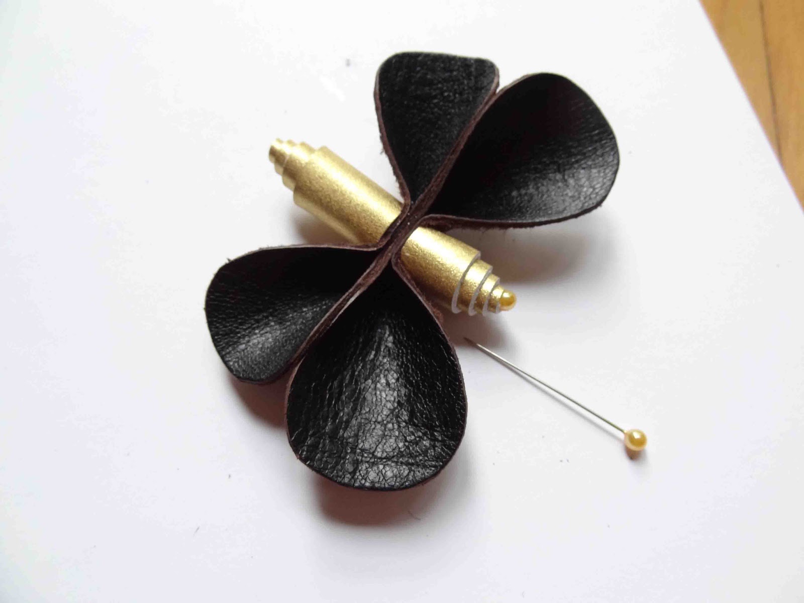 Leonie's Creations Leather Dragonfly