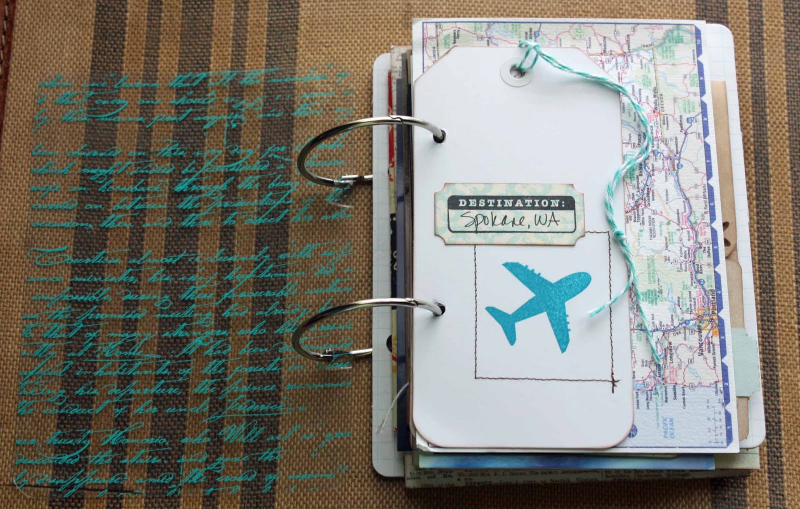 me & my scraps travel album {after part 1}