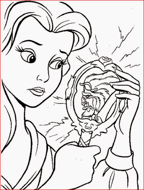 Belle Beauty and the Beast coloring.filminspector.com