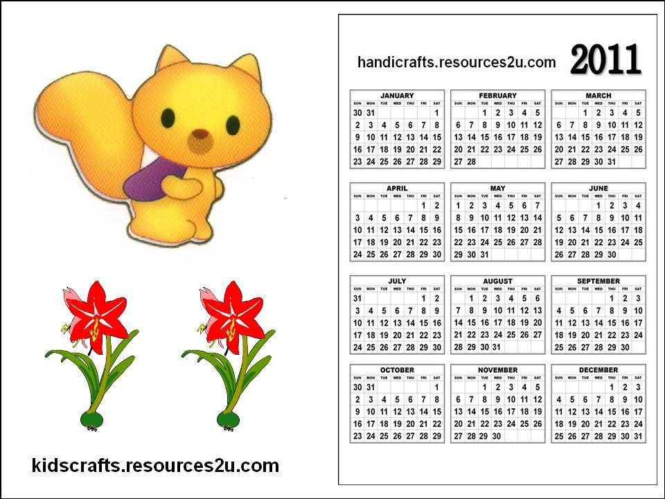 Yearly Calendar 2011 Free