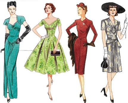 bishu002639s beat vintage sewing pattern art vintage vogue sewing patterns 430x348 P4 Vintage Vogue Sewing Patterns