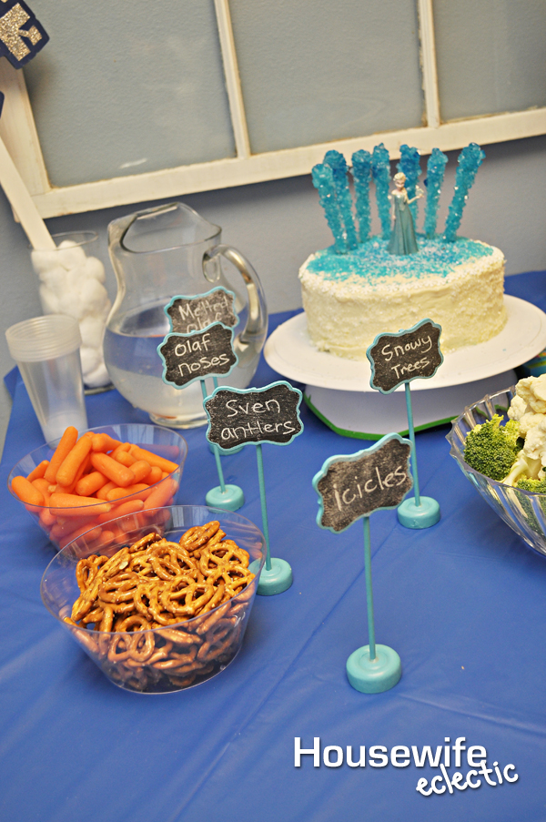 frozen snack table with lots of healthy options housewife eclectic
