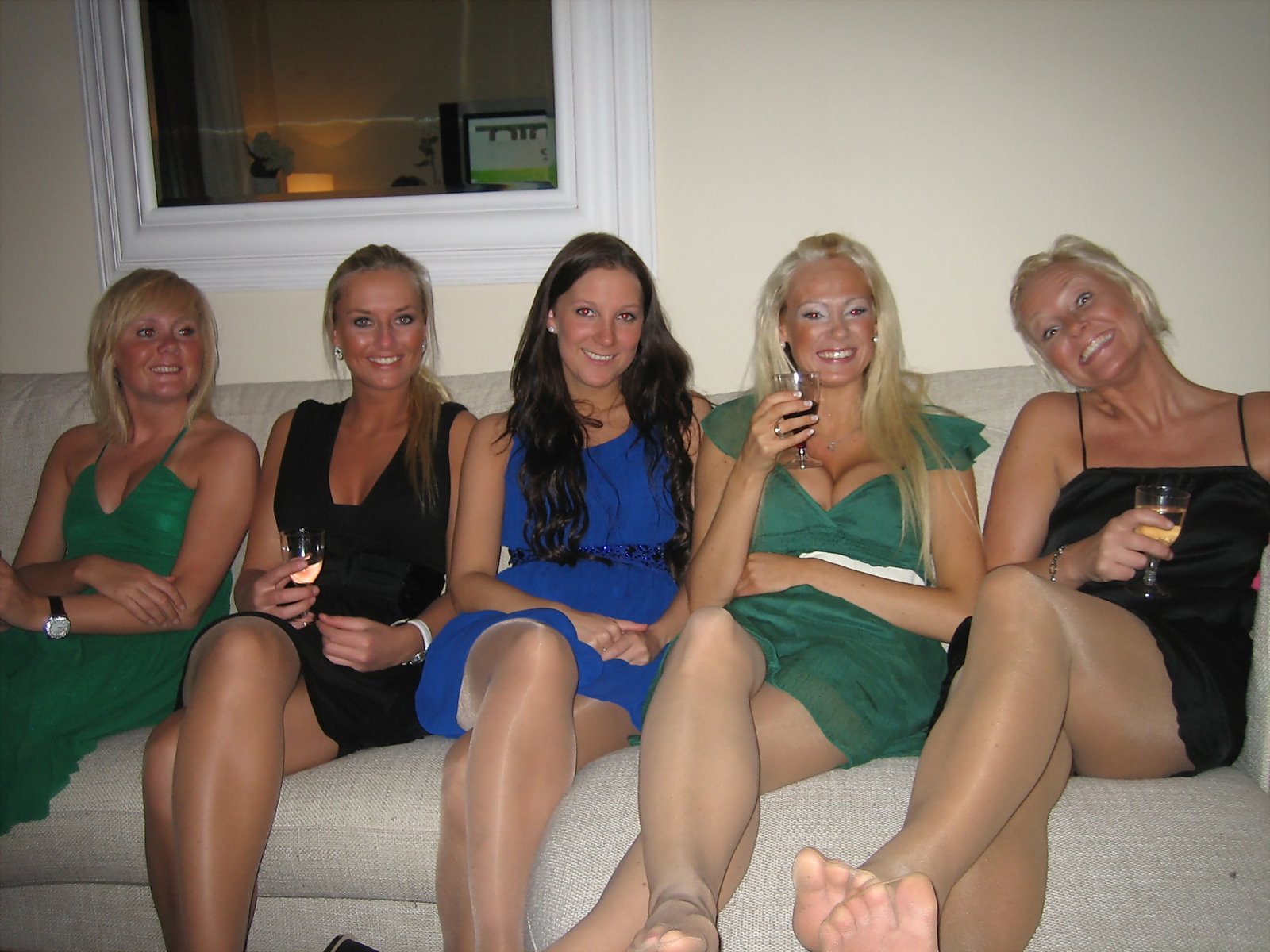 High heels and boobs